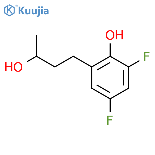 2,4-difluoro-6-(3-hydroxybutyl)phenol structure