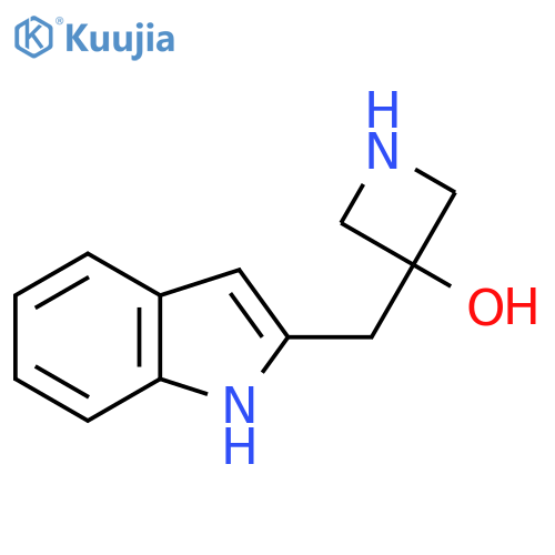 3-(1H-indol-2-yl)methylazetidin-3-ol structure