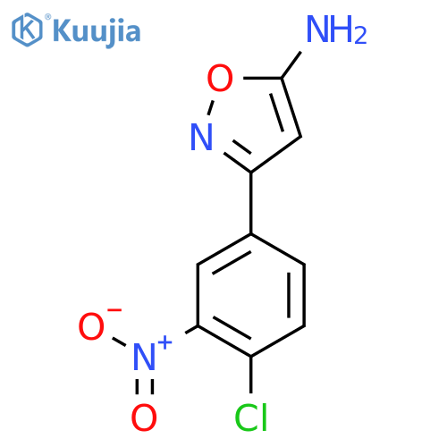 3-(4-chloro-3-nitrophenyl)-1,2-oxazol-5-amine structure