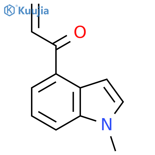 1-(1-methyl-1H-indol-4-yl)prop-2-en-1-one structure