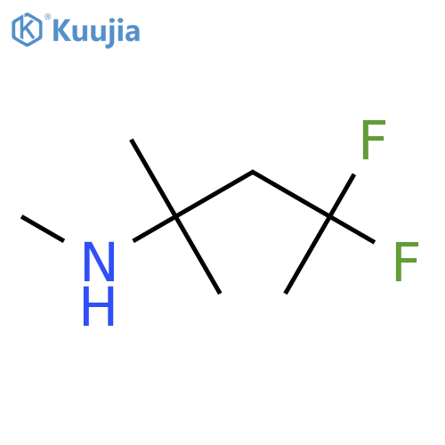 (4,4-difluoro-2-methylpentan-2-yl)(methyl)amine structure