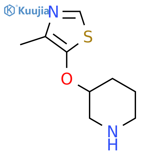 3-(4-methyl-1,3-thiazol-5-yl)oxypiperidine structure