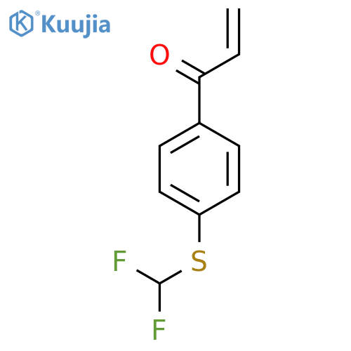 1-{4-(difluoromethyl)sulfanylphenyl}prop-2-en-1-one structure