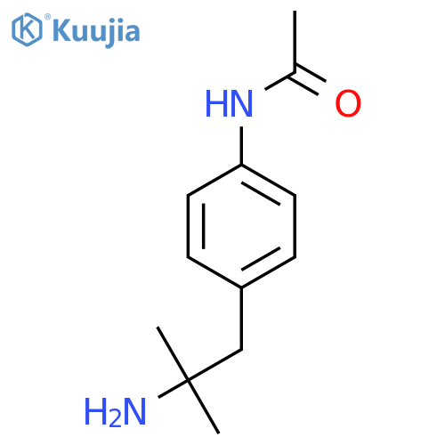 N-4-(2-amino-2-methylpropyl)phenylacetamide structure