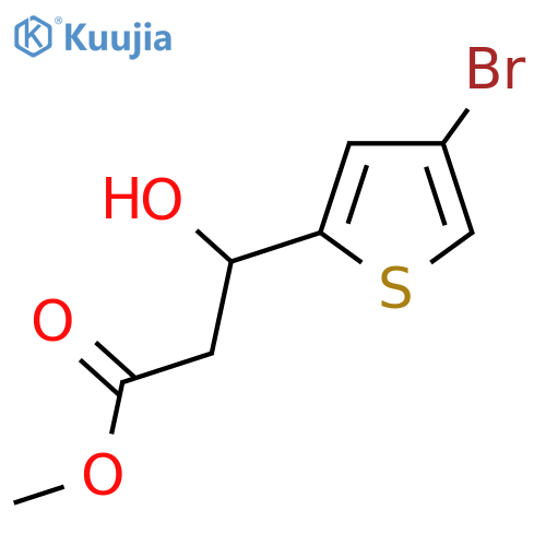 methyl 3-(4-bromothiophen-2-yl)-3-hydroxypropanoate structure