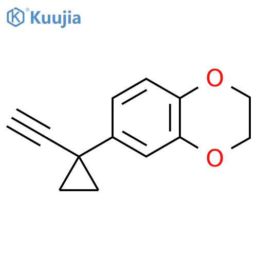 6-(1-ethynylcyclopropyl)-2,3-dihydro-1,4-benzodioxine structure