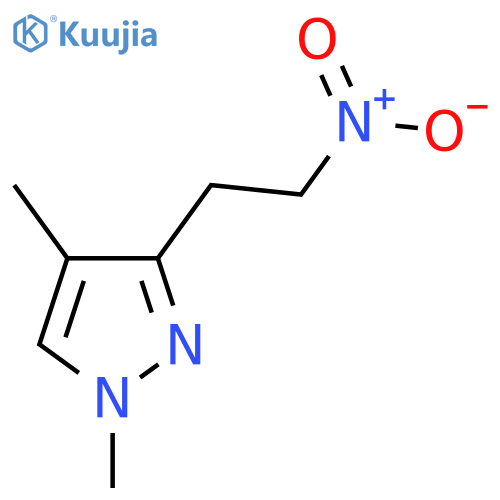 1,4-dimethyl-3-(2-nitroethyl)-1H-pyrazole structure