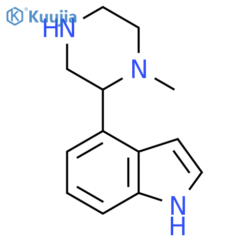 4-(1-methylpiperazin-2-yl)-1H-indole structure