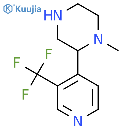 1-methyl-2-3-(trifluoromethyl)pyridin-4-ylpiperazine structure