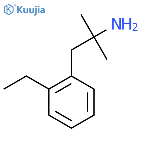 1-(2-ethylphenyl)-2-methylpropan-2-amine structure
