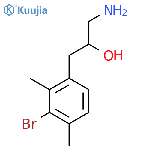 1-amino-3-(3-bromo-2,4-dimethylphenyl)propan-2-ol structure