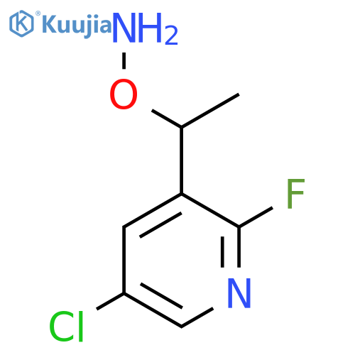 O-1-(5-chloro-2-fluoropyridin-3-yl)ethylhydroxylamine structure
