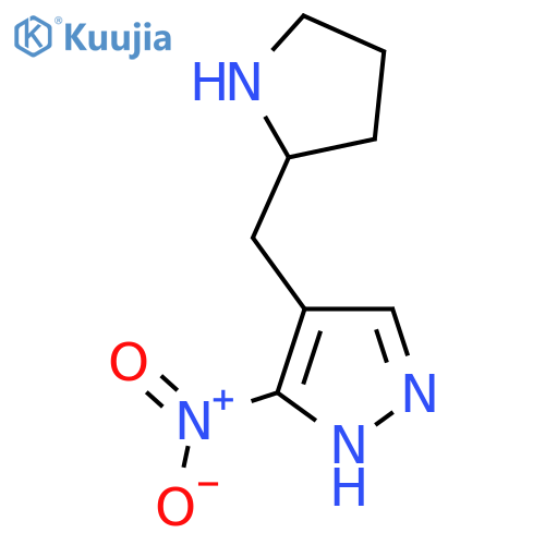 3-nitro-4-(pyrrolidin-2-yl)methyl-1H-pyrazole structure
