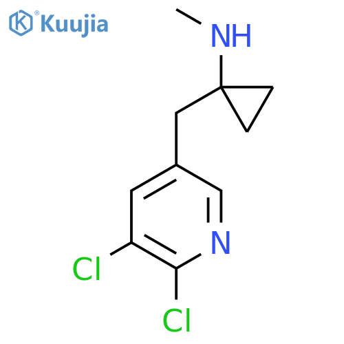 1-(5,6-dichloropyridin-3-yl)methyl-N-methylcyclopropan-1-amine structure