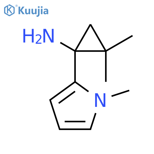 2,2-dimethyl-1-(1-methyl-1H-pyrrol-2-yl)cyclopropan-1-amine structure