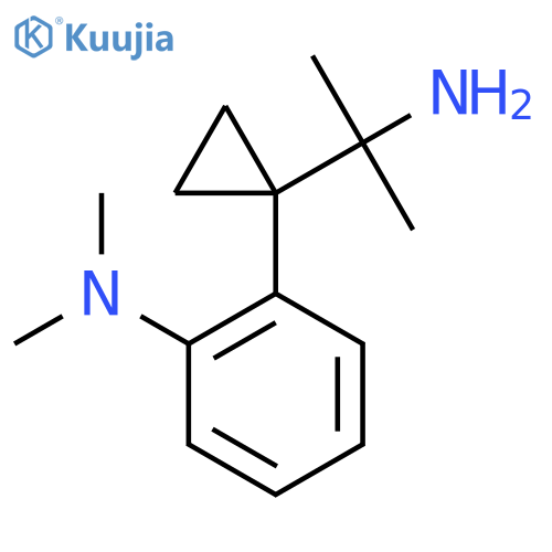2-1-(2-aminopropan-2-yl)cyclopropyl-N,N-dimethylaniline structure