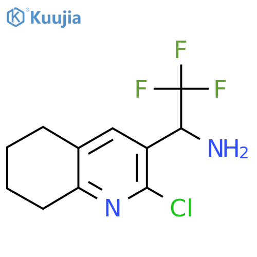 1-(2-chloro-5,6,7,8-tetrahydroquinolin-3-yl)-2,2,2-trifluoroethan-1-amine structure