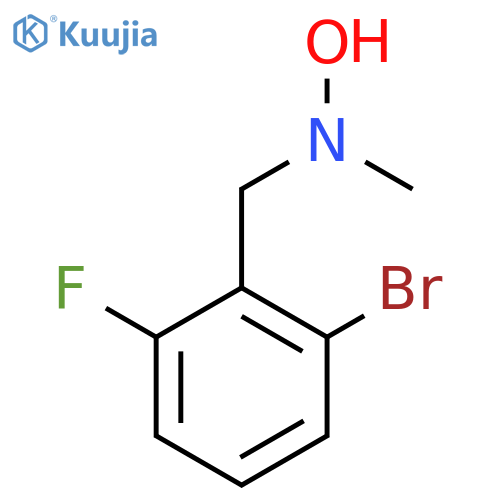 N-(2-bromo-6-fluorophenyl)methyl-N-methylhydroxylamine structure
