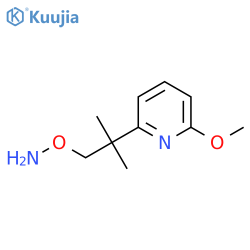 O-2-(6-methoxypyridin-2-yl)-2-methylpropylhydroxylamine structure