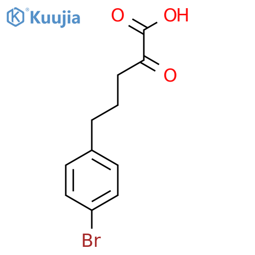 5-(4-bromophenyl)-2-oxopentanoic acid structure