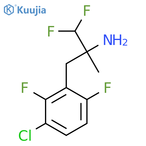 3-(3-chloro-2,6-difluorophenyl)-1,1-difluoro-2-methylpropan-2-amine structure