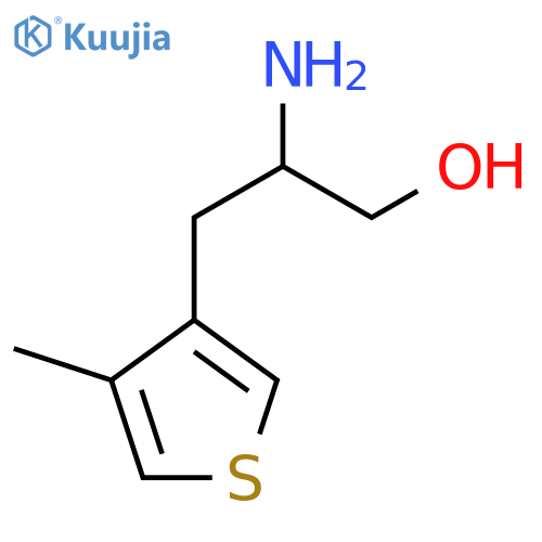 2-amino-3-(4-methylthiophen-3-yl)propan-1-ol structure