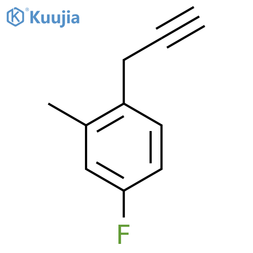 4-fluoro-2-methyl-1-(prop-2-yn-1-yl)benzene structure