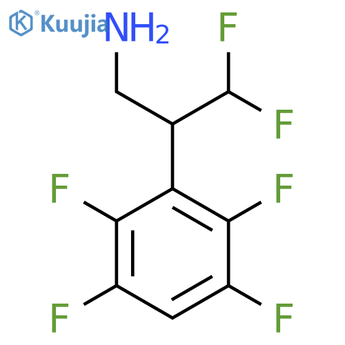 3,3-difluoro-2-(2,3,5,6-tetrafluorophenyl)propan-1-amine structure