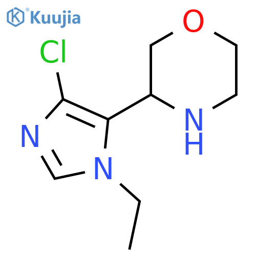 3-(4-chloro-1-ethyl-1H-imidazol-5-yl)morpholine structure