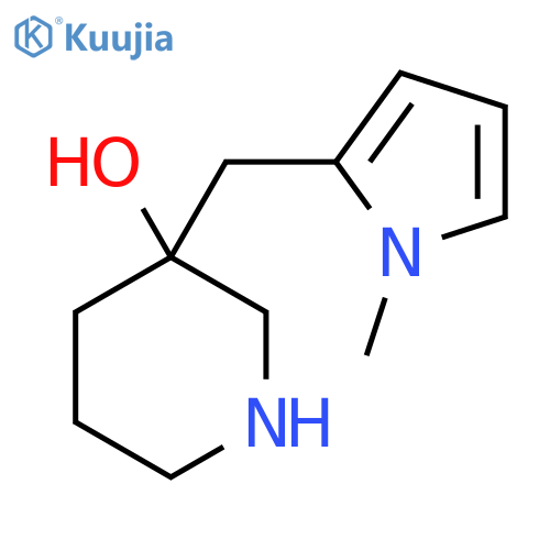 3-(1-methyl-1H-pyrrol-2-yl)methylpiperidin-3-ol structure