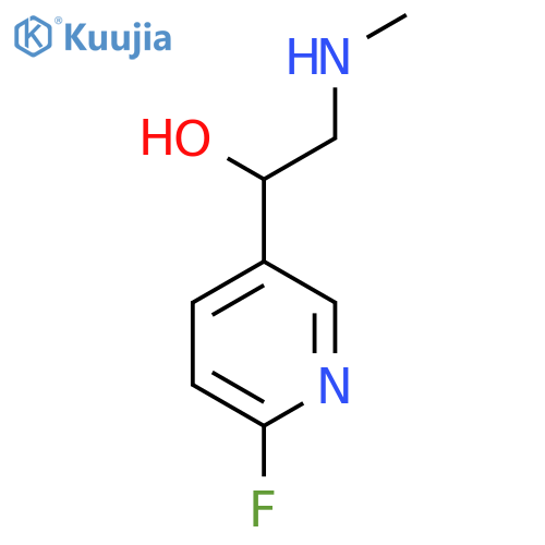 1-(6-Fluoropyridin-3-yl)-2-(methylamino)ethan-1-ol structure