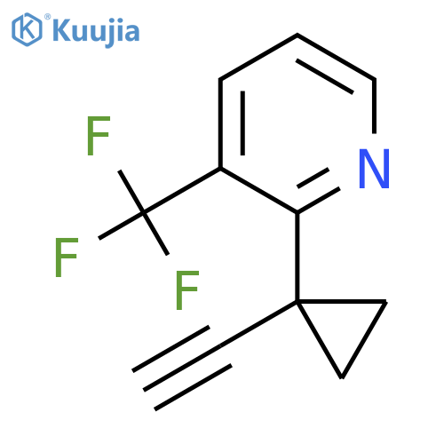 2-(1-ethynylcyclopropyl)-3-(trifluoromethyl)pyridine structure