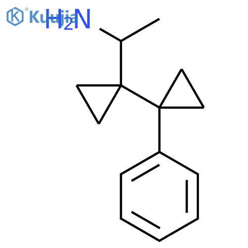 1-1-(1-phenylcyclopropyl)cyclopropylethan-1-amine structure