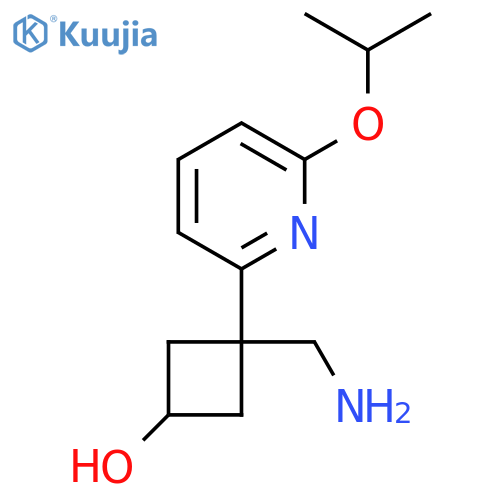 3-(aminomethyl)-3-6-(propan-2-yloxy)pyridin-2-ylcyclobutan-1-ol structure