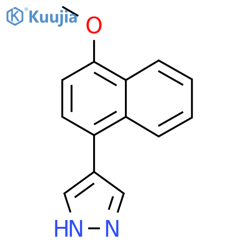 4-(4-methoxynaphthalen-1-yl)-1H-pyrazole structure