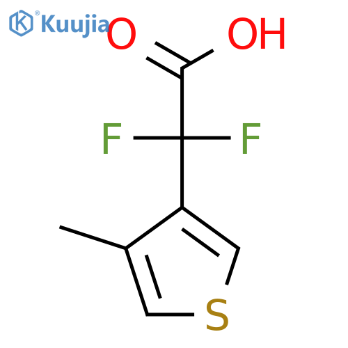 2,2-difluoro-2-(4-methylthiophen-3-yl)acetic acid structure