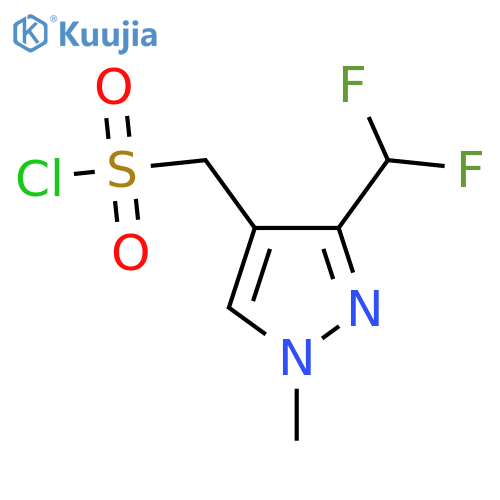 3-(difluoromethyl)-1-methyl-1H-pyrazol-4-ylmethanesulfonyl chloride structure