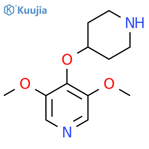 3,5-Dimethoxy-4-(piperidin-4-yloxy)pyridine structure