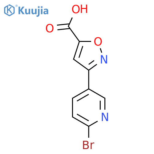 3-(6-bromopyridin-3-yl)-1,2-oxazole-5-carboxylic acid structure