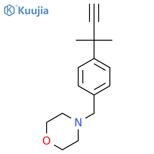 4-{4-(2-methylbut-3-yn-2-yl)phenylmethyl}morpholine structure