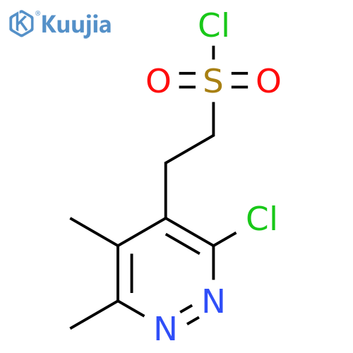 2-(3-chloro-5,6-dimethylpyridazin-4-yl)ethane-1-sulfonyl chloride structure