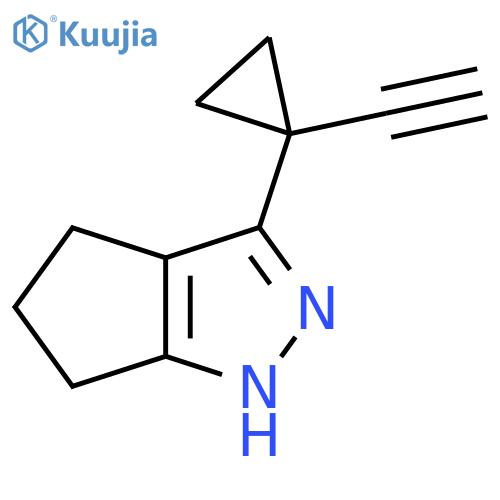 3-(1-ethynylcyclopropyl)-1H,4H,5H,6H-cyclopentacpyrazole structure