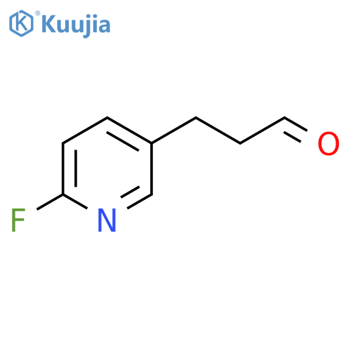 3-(6-fluoropyridin-3-yl)propanal structure