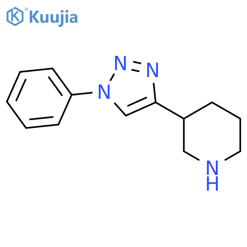 3-(1-phenyl-1H-1,2,3-triazol-4-yl)piperidine structure