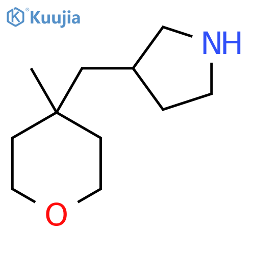 3-(4-methyloxan-4-yl)methylpyrrolidine structure