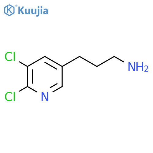 3-(5,6-dichloropyridin-3-yl)propan-1-amine structure