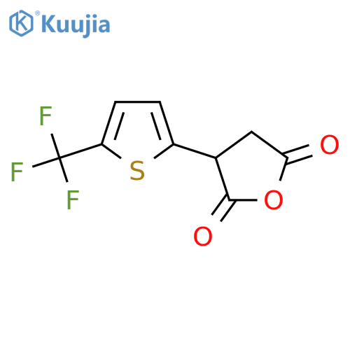 3-5-(trifluoromethyl)thiophen-2-yloxolane-2,5-dione structure