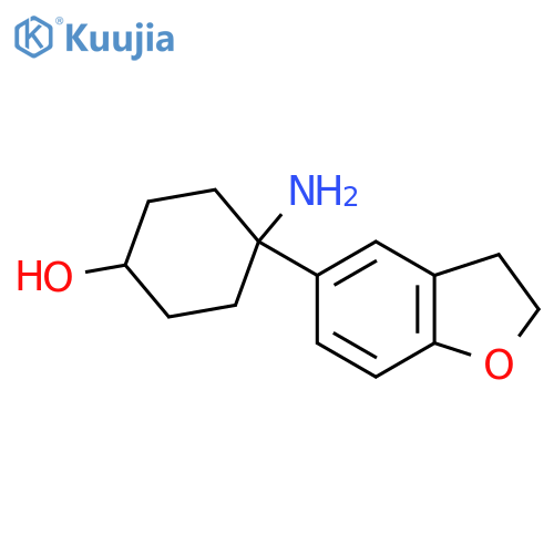 4-amino-4-(2,3-dihydro-1-benzofuran-5-yl)cyclohexan-1-ol structure