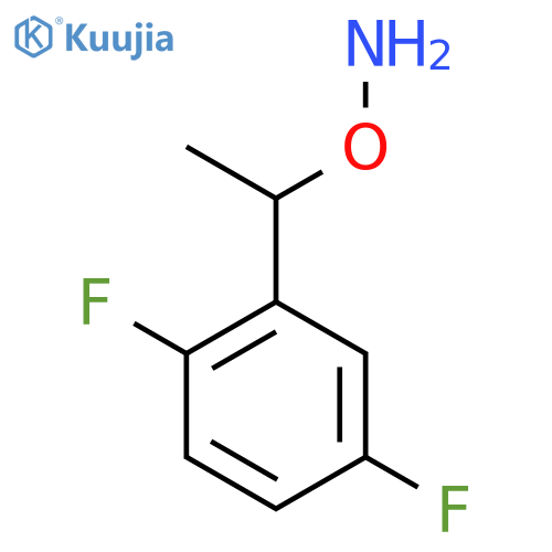 O-1-(2,5-difluorophenyl)ethylhydroxylamine structure