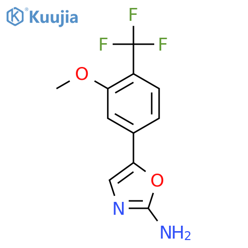 5-3-methoxy-4-(trifluoromethyl)phenyl-1,3-oxazol-2-amine structure